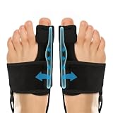 Generico Ortolex Valgux Tutore, 1 paio di stecche correttive per dita dei piedi, Correttore dell’alluce valgo (Hallux Valgus) separatori regolabili unisex, protezioni per alluce e dita