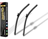 24“+19” Windshield Wiper Blade Replacement Kit for 2015 Passat B7 /2011-2019 Jetta /2014 Vento /2013-2017 Volkswagen CC /2013-2018 Octavia - OEM Quality All Season Windshield Wiper Top Lock (Set of 2)