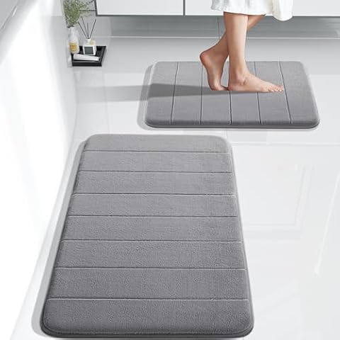 Yimobra Memory Foam Bath Mat Set Cover
