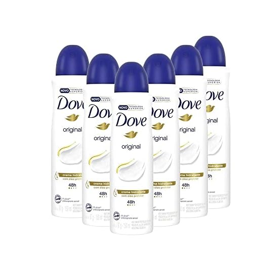 Kit com 6 Desodorante Dove Antitranspirante Aerossol Original 150ml