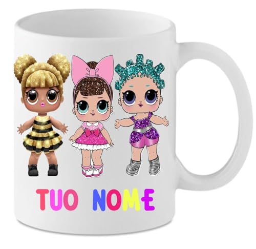 ARCOBALENO PARTY - UOVO DI PASQUA NOVITA' 2025 ! (LOL) Cioccolato Al Latte Finissimo 220 Gr Personalizzabile Con La Scelta Di 1 Magnete Collezionabile Regalo Perfetto - 2