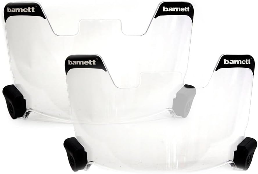 Barnett Visor Clear, Football and Lacrosse Helmet Eye-Shield (Pack of 2)