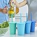 Mfacoy 4 Pack Wheat Straw Cups with Lid and Straws, 10 oz Unbreakable Kids Cup, Reusable Drinking Cups, Small Water Cup, Colourful Tumbler Cups for Kitchen, BPA Free, Dishwasher & Microwave Safe