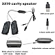CTRICALVER Mini-Lautsprecher 3 W 8 Ohm, Heavy Bass-Lautsprecher 3 W 8 Ohm 5 V USB-Stromanschluss 3,5 mm Audioanschluss Kabellänge 1,5 m, Autoradio, TV-Geräte und andere elektronische Geräte