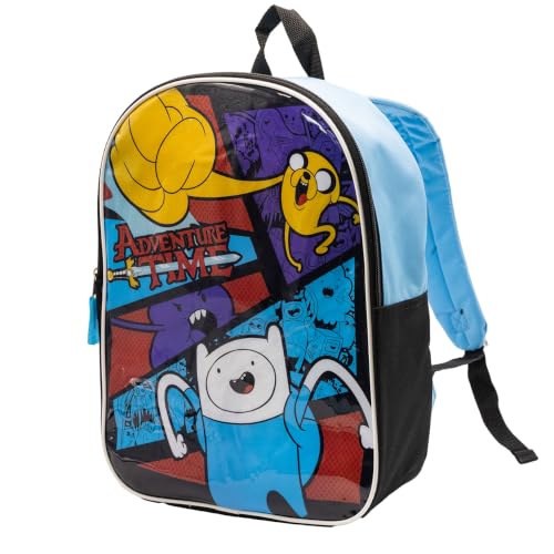 Fast Forward Mochila infantil de 38 cm | Mochila para meninos e meninas | Alças acolchoadas e compartimento grande com zíper | Material escolar, Hora de Aventura, 15 Inch, Moderno