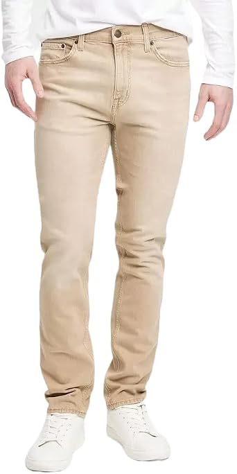 Goodfellow & Co Mens Lightweight Colored Slim Fit Jeans - US, Waist Inseam, 40, 32, Light Brown