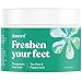 Premium Therapeutic Foot Soak - "TEA TREE + PEPPERMINT" + Free Pedicure Pumice Stone - 100% Pure Dead Sea Salt With Skin Healing Nutrients & Organic Essential Oils - Large 16oz