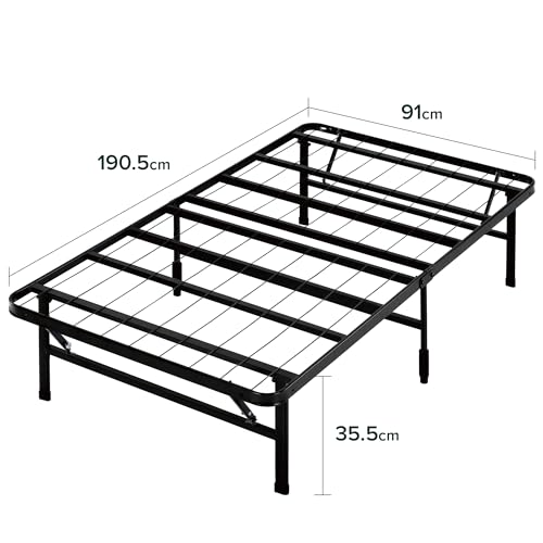 Miniatura 2 de Zinus Smartbase Somier Plegable 90x190 Cm - Altura 35 Cm - Base Cama Individual En Acero - Montaje Sin Herramientas - Espacio De Almacenamiento - Negro