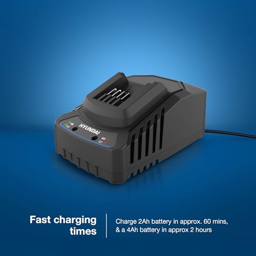 Miniatura 6 de Hyundai Juego De Taladro Inalámbrico De 20 V, Taladro De Martillo De 60 Nm Y Destornillador De Impacto De 230 Nm, Kit Sin Escobillas Con 2 Baterías De 2.0 Ah, Cargador De 2 A