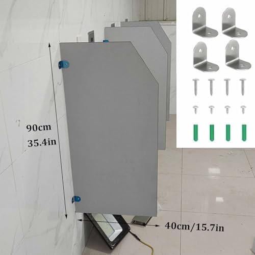 Men's Urinal Partition Screen - 90cm Waterproof Wall-Mounted Toilet Divider Urinal Privacy Baffle for Public Restrooms Schools Restaurants and Offices (Pack of 3)