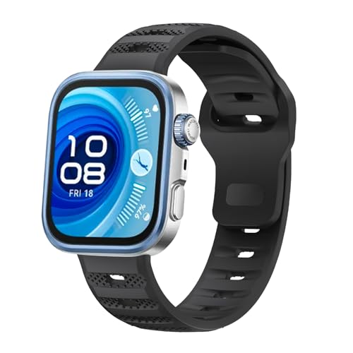 VeveXiao �V���R���X�g���b�v Huawei Watch Fit 4 Pro | 4 | 3�X�g���b�v �\�t�g�V���R�� ���߉\�ȃN���V�b�N���X�g�o���h �j�����p �����p�r���v�o���h