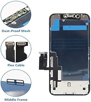 for iPhone XR Screen Replacement,LCD Display Touch Screen Assembly,Compatible with iPhone XR Screen Replacement 6.1 inch (Model A1984, A2105, A2106, A2108) with Screen Protector and Repair Tools