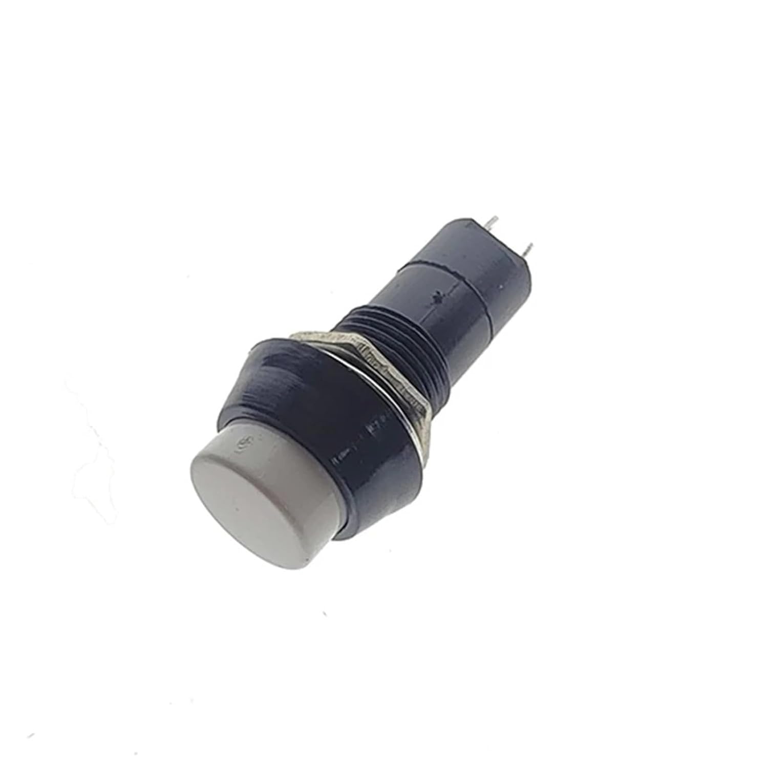 5Pcs 12mm Momentary Latching Push Button Switch PBS-11A PBS-11B PCB-11B Self-Reset Self-Locking Pushbutton Switch 3A 250VAC 2Pin(White,Fixed SELF-Locking_5PCS)