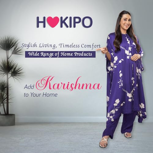 HOKIPO 'Elira Series' Polyester Blend 140Gsm Fully Covered Recliner Sofa Cover 2 Seater,Natural Beige Abstract Art(Ar-4941-C4)