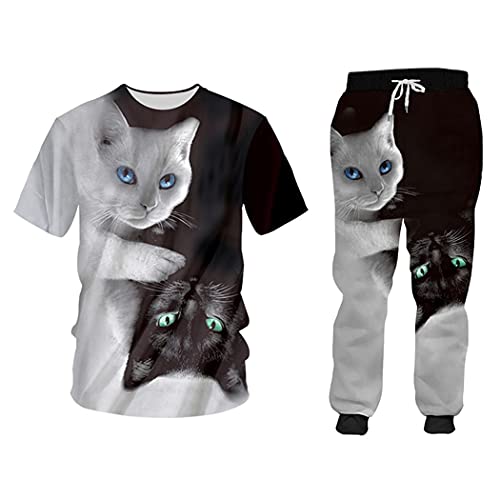 Ensemble à capuche chat résistant au froid pour homme et femme XL