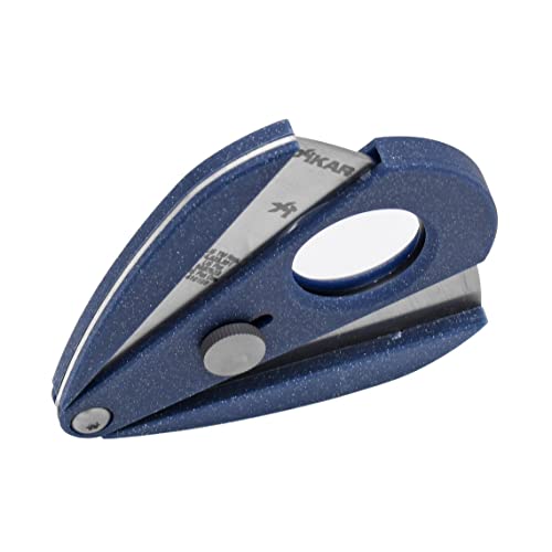 Xikar Cortador de charuto Xi2, corta charuto de calibre 54 anéis, lâminas de aço inoxidável 440 mais
