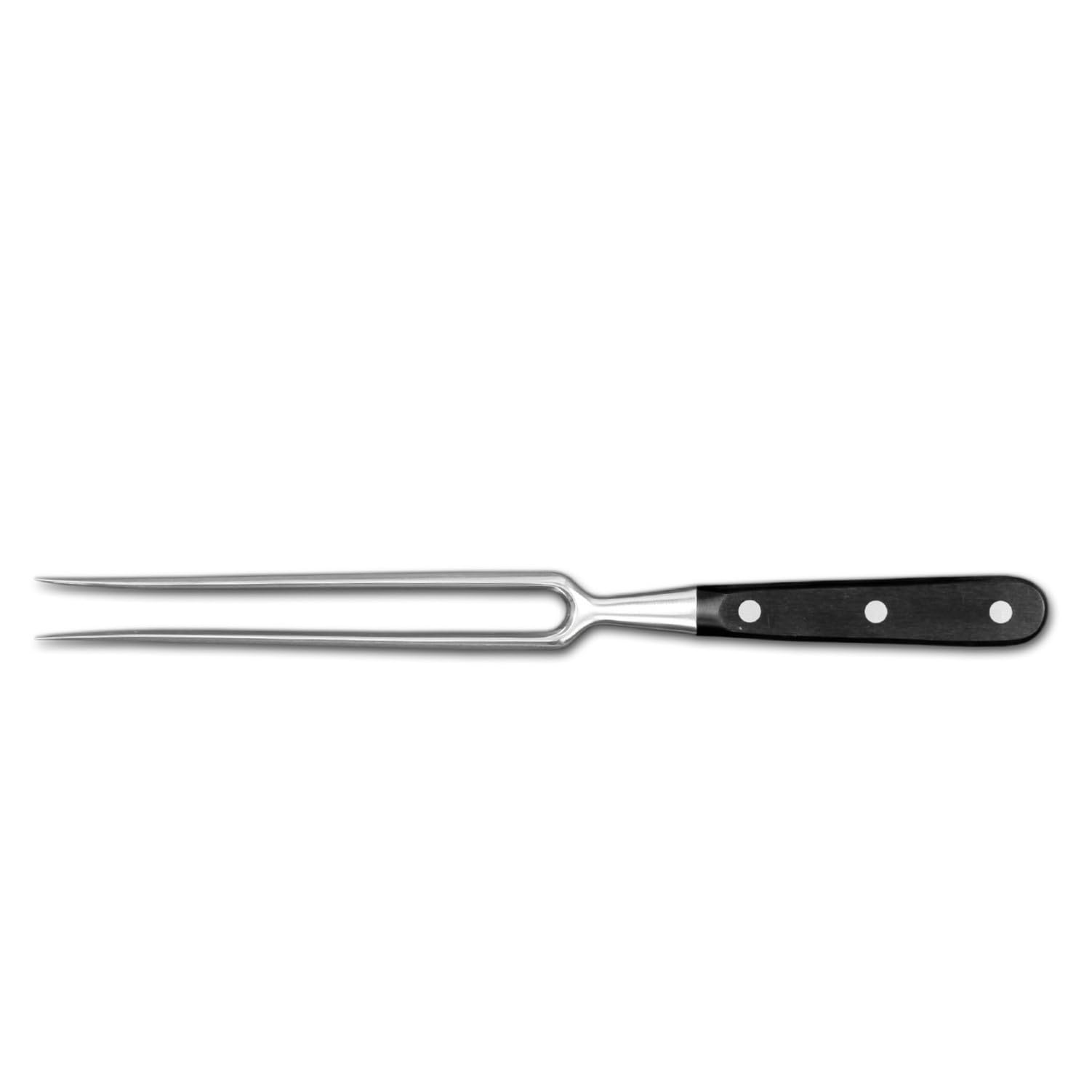 Ambrogio Sanelli, Maitre Forchettone Forgiato per la Carne con Lama in Acciaio Inox all'Azoto 33 cm e Manico Ergonomico, Forchettone da Cucina Professionale, Made in Italy