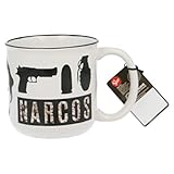 Taza ceramica desayuno 385ml para adulto de narcos 'pablo' (19707)