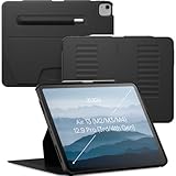Zugu Case for iPad Air 13 Inch M4 2026, M3 2025 & M2 &/12.9 inch (3rd/4th Gen), Slim Protective Cover with Apple Pencil Charging & Storage, Auto Wake/Sleep, Multiple Viewing Angles (Black)