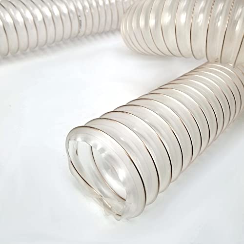 Tuyau d'aspiration 100 mm de longueur 10 m 0,4 mm – Tuyau spiralé haute performance – Légèrement flexible et antistatique