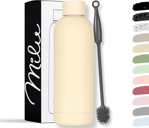Milu Thermosflasche 500ml Isolierte Edelstahl Thermo Trinkflasche Thermoskanne Auslaufsichere Isolierflasche doppelwandig - Kohlensäure… – Ansicht 1