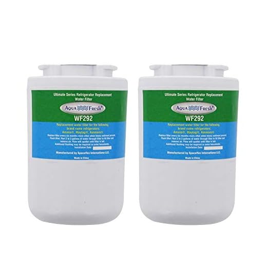 Aqua Fresh Replacement for 12527304 Refrigerator Water Filter Compatible with Amana 12527304 WF401 Clean N Clear, 12527304, Kenmore 46-9014, 46-9904 Refrigerator Water Filter (2 Pack)