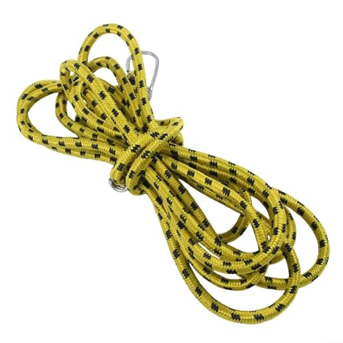 Cuerda elástica fuerte con ganchos para bicicleta, camión de mano y coche, cuerda de goma extra larga para estabilidad de carga (4 metros)