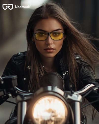 Bloomoak Fit Over Night Driving Glasses - Wear Over Prescription Glasses- for Men Women/Polarized/Anti Glare…2