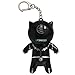 Lip Smacker Marvel Lip Balm Keychain, Clear & Glossy, Fun & Giftable, Cruelty Free - Black Panther