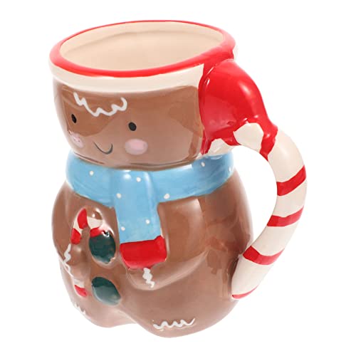 IWOWHERO Taza De Muñeco Navidad Tazas Navideñas De Cerámica Dibujos Animados Para Desayuno Fiestas De Navidad