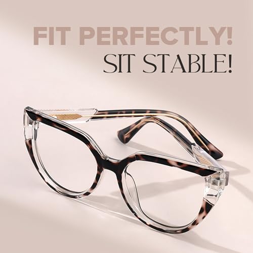 Image of Zeelool Stylish Oversized Cat Eye with Clear Lens for Women Joyce JGT550502-07 Tortoise