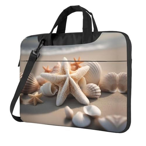 Bolso para laptop de 15.6 maletín duradero Seashell Starfish de hombro