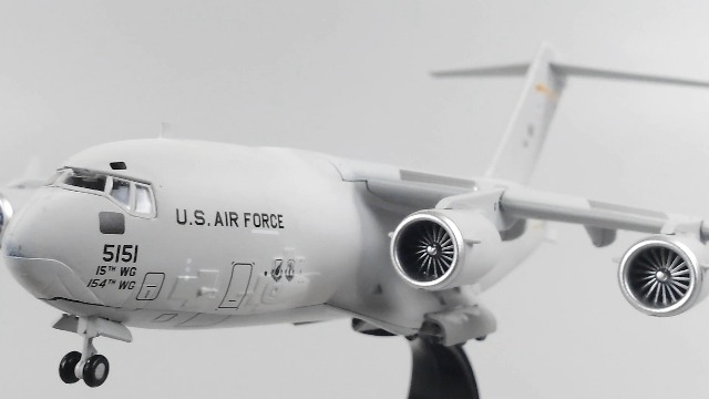 1/200 Échelle US C-17 C17 Globem84III Stratégie Transport Avion Moulé Sous Pression En Métal Avion Modèle D'avion Décor À La Maison Cadeaux pour Adul