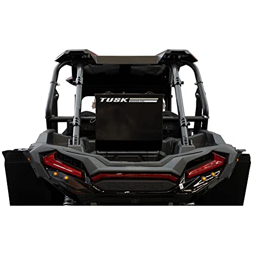 Tusk UTV Quick Release Cargo System - Bed Mounted Large Box Black - Compatible with Polaris RZR XP 1000 2014-2021