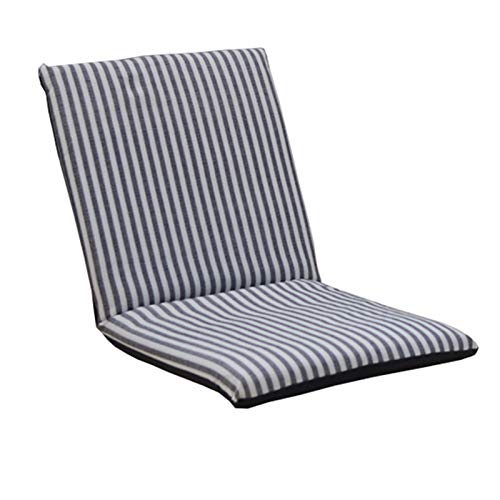 SAFWELAU Silla Acolchada de Suelo Sillón Reclinable Ajuste de 6 velocidades Sofá pequeño Individual Fácil de Limpiar Sillón Dormitorio Sala de Estar Almohadilla Plegable(Stripes)
