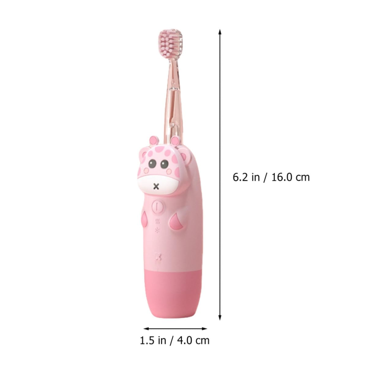 POPETPOP Cepillo de Dientes Eléctrico Sónico con Velocidad Ajustable y Diseño en Silicona y Pc, Juego de 1 Set Adecuado para Bebés