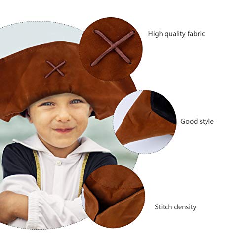 BESTOYARD Chapéu pirata de Halloween Capitão Fantasia Capuz Chapéu de Halloween Acessórios para Cosp