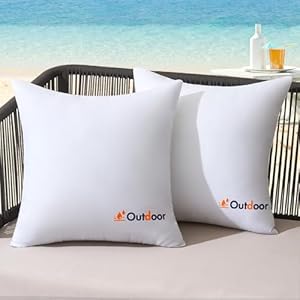 MIULEE Pack of 2 18x18 Outdoor Waterproof Throw Pillow Inserts, Decorative Water-Resistant Pillow Cushion for Patio Garden MIULEE Pack of 2 18×18 Outdoor Waterproof Throw Pillow Inserts Decorative Water Resistant Pillow Cushion for Patio Garden