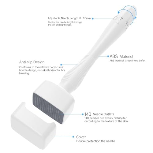 Derma-Stempel Stamp Microneedling Pen Dermastamp Roller Einstellbar – Ansicht 6