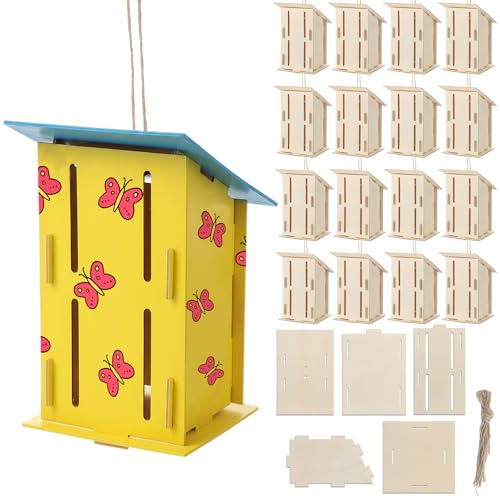 Kit de maison papillon pour enfants Fiwochic avec 24 projets créatifs d'artisanat