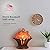 Stone Bouquet - A Himalayan Salt Lamp Bowl with Dimmer Cord - 100% Natural Pink Salt Rocks with Neem Wood Basket, Natural Himalayan Salt Ball Bowl Lamp, Premium Quality Wood Base Light.