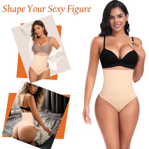 Image of Womens Thong Shapewear Mid to High Waisted Shaper Thong WN0017