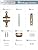 SORWDUERM 1 Pack Antique Brass Door Lever Passage Door Levers Interior Door Handle for Hall and Closet,Zinc Alloy