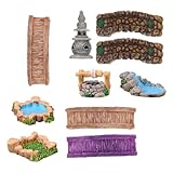 Pont de terrarium : ces ornements paysagers miniatures sont fabriqués dans un matériau de , qui est de la résine, durable pour une utilisation de longue durée.