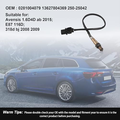 Sonde lambda capteur d'oxygène de régulation pour E81 E82 E88 E90 E91 X1 X3 X5 - 7