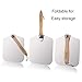 TDHDIKE Premium Aluminum Pizza Peel With Foldable Oaken Handle, 12” x 14”, Convenient To Store, Good Helper For Baking, Homemade Pizza And Bread