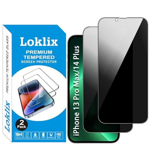 Image of 2-Pack Privacy Screen Protector for iPhone 13 Pro Max - Anti-Spy, Anti-Scratch, Anti-Shatter, Bubble-Free