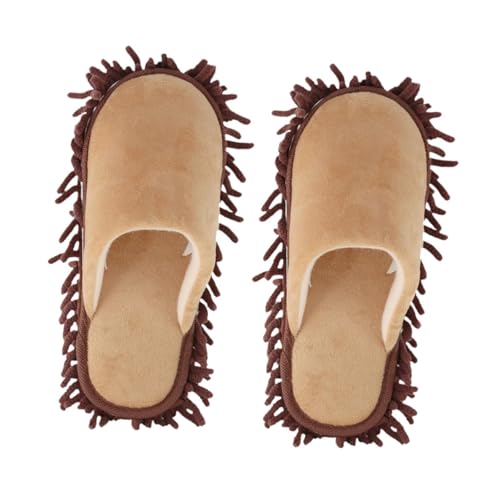 Image of Floor Cleaning Slippers Comfortable Mop Slippers for Bathroom Balcony Office Coffee