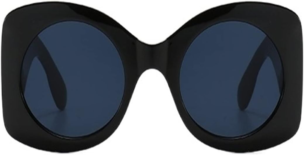 Retro rectangular sunglasses for women's square large frame oversized men's sunglasses UV400