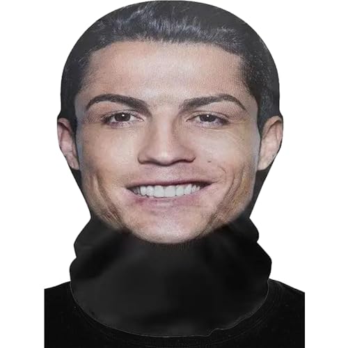 Yoimckay Travestimento divertente per feste, Maschera integrale realistica, Maschera per travestimento da celebrità, Cool Headgear Face Cover, per la Festa Cosplay Costume Accessorio